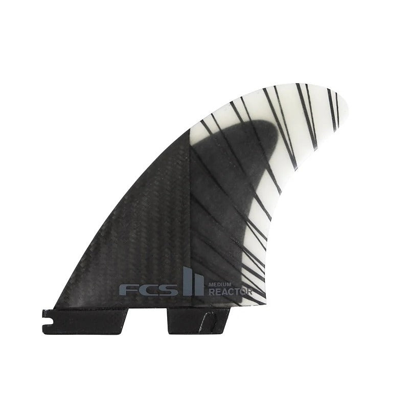 Quillas FCS II Reactor PC Carbon Black/Charcoal Tri Retail Fins