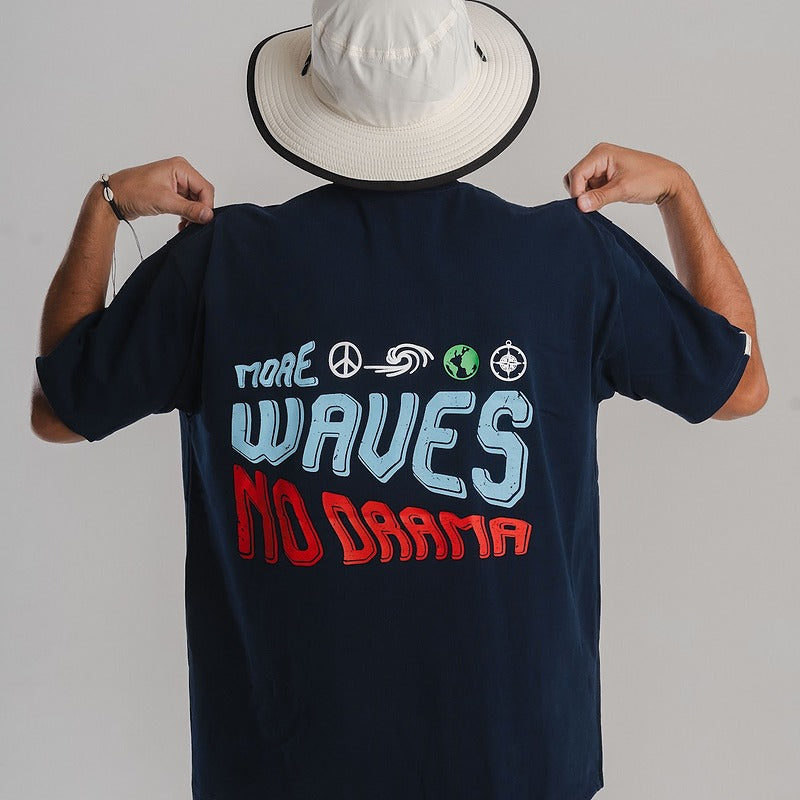 Franela Oversize "More Waves No Drama"