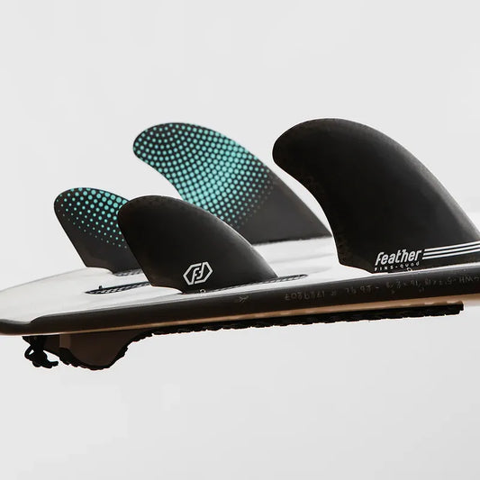 QUILLAS FEATHER FINS SEMI KEEL QUAD HC FS2 BLACK