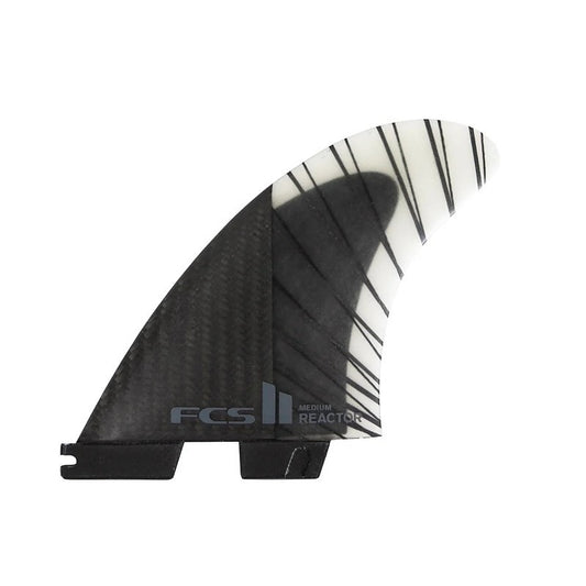 Quillas FCS II Reactor PC Carbon Black/Charcoal Tri Retail Fins