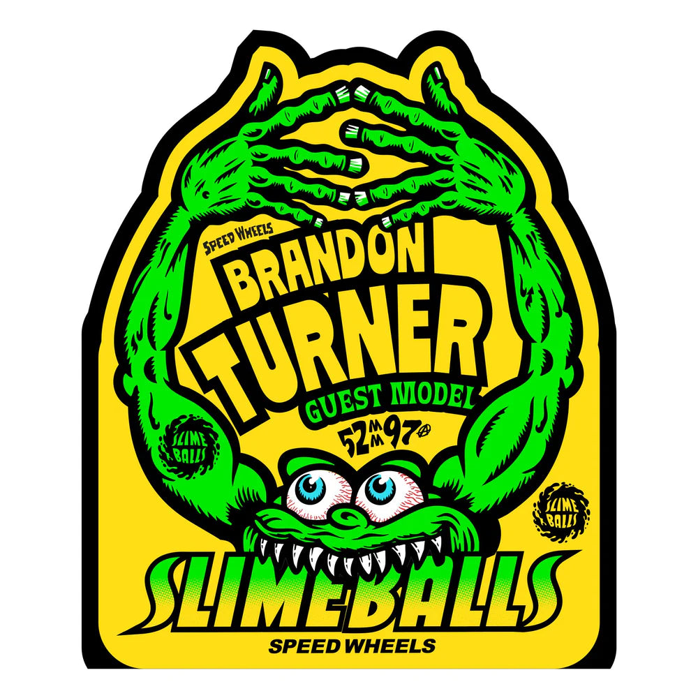52mm / 97A Brandon Turner | Guest Pro | Slime Balls Skateboard Wheels Canada