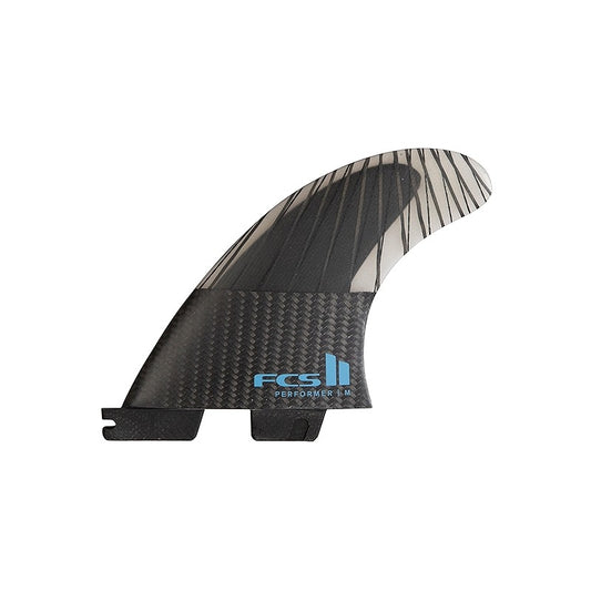 Quillas FCS II Performer PC Carbon Tranquil Blue Tri Retail Fins