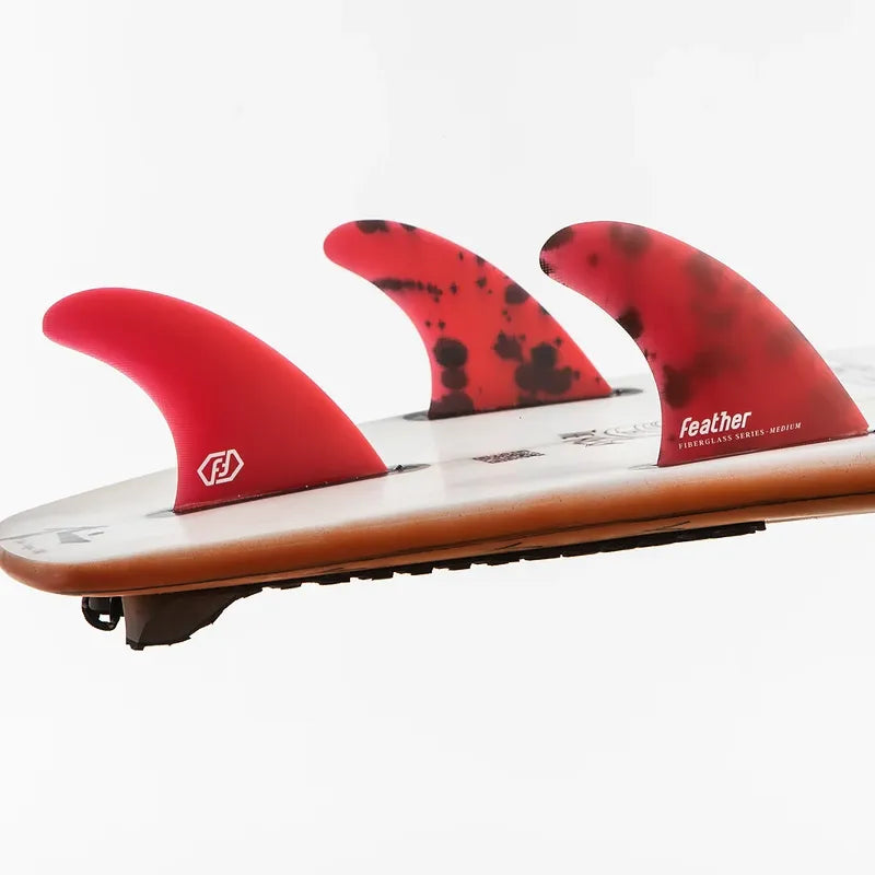 QUILLAS FEATHER FINS FIBERGLASS FS2 RED