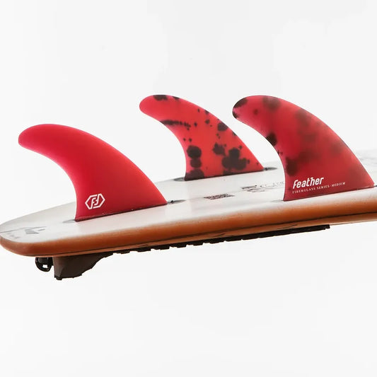 QUILLAS FEATHER FINS FIBERGLASS FS2 RED