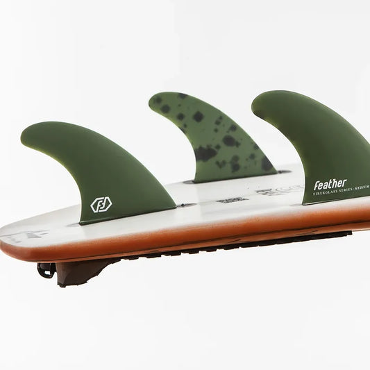 QUILLAS FEATHER FINS FIBERGLASS FS2 GREEN