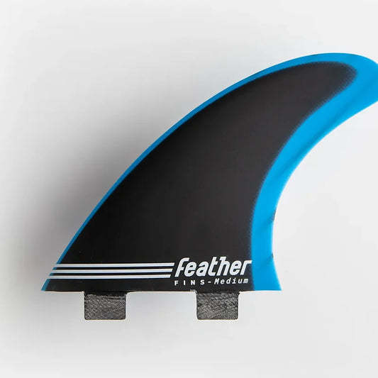 QUILLAS FEATHER FINS FIBERGLASS FS2 BLACK BLUE