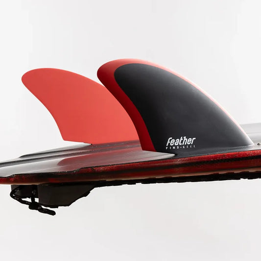 QUILLAS FEATHER FINS TWIN FIN KEEL FS2 RED