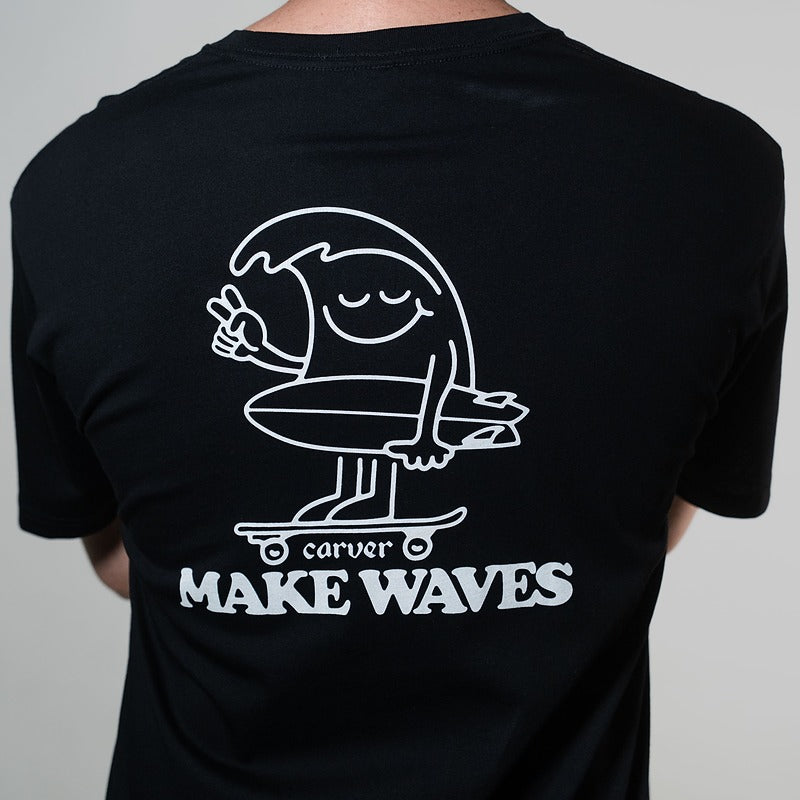 T SHIRT CARVER MAKE WAVES SHORT