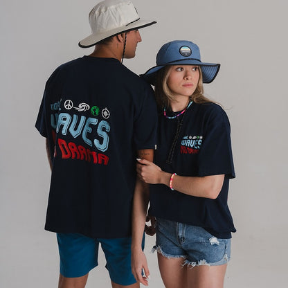 Franela Oversize "More Waves No Drama"