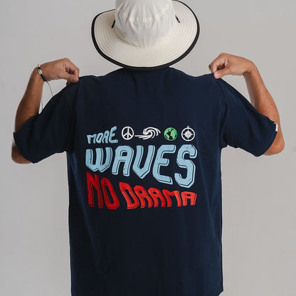 Franela Oversize "More Waves No Drama"