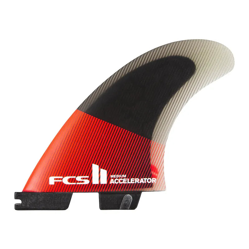 Quillas FCS II Accelerator PC Medium Red/Black Tri Retail Fins