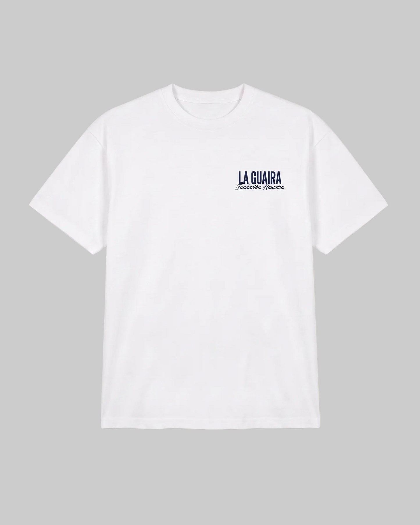 Franela Oversize Fundación Hawaiira 001 · Cada compra = 3 comidas en La Guaira