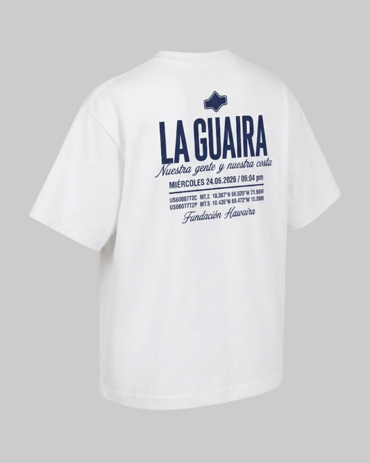 Franela Oversize Fundación Hawaiira 001 · Cada compra = 3 comidas en La Guaira