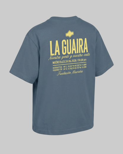 Franela Oversize Fundación Hawaiira 001 · Cada compra = 3 comidas en La Guaira
