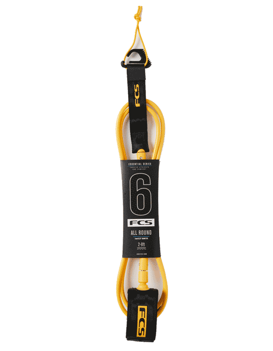 FCS 6' All Round Essential Leash Mango