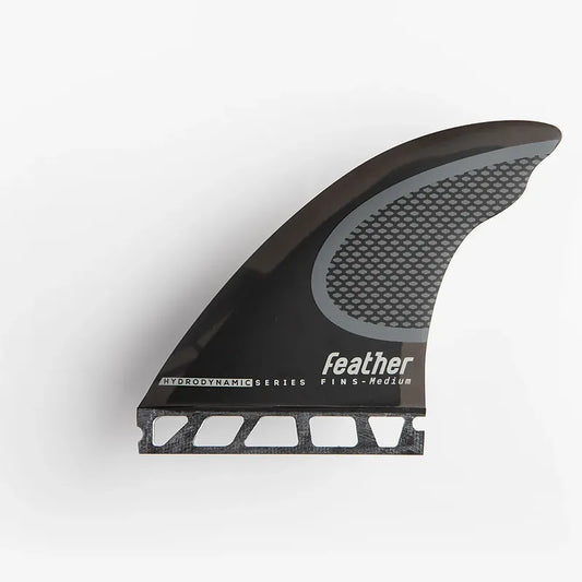 QUILLAS FEATHER FINS TWIN 2+1 HYDRODYNAMIC  BLACK