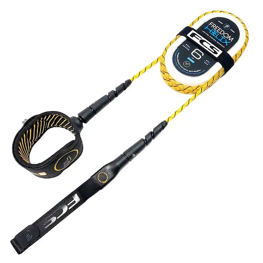FCS Freedom Helix 6' Comp Leash Mango/Black