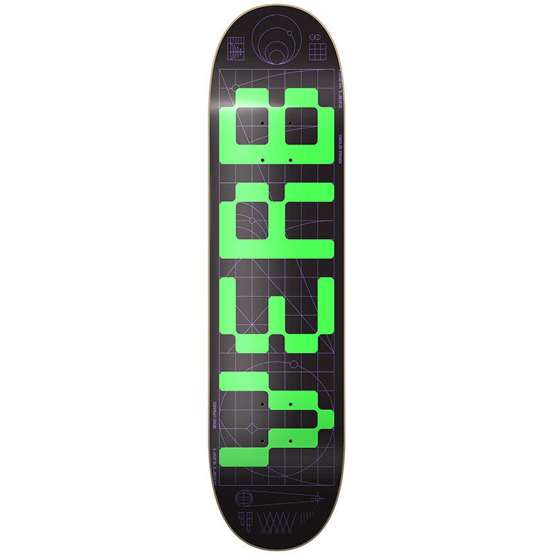 Verb Invader Logo Deck Green 7.75'X31.75'
