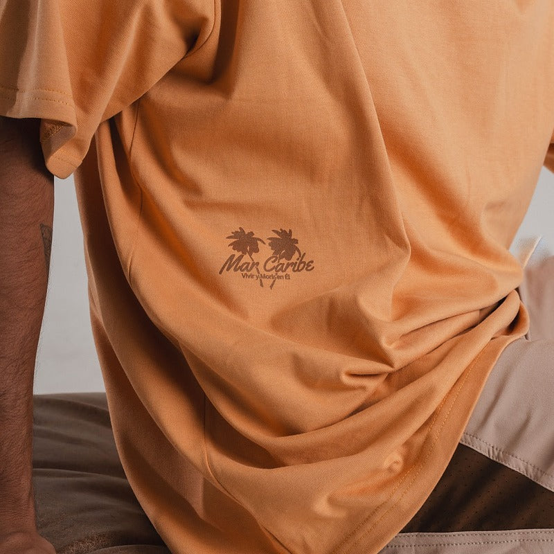 Franela Oversize "Vivir y morir en el mar caribe"